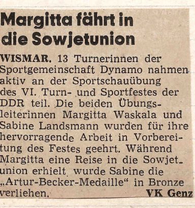 Foto Quelle: © SG Dynamo Wismar e.V.