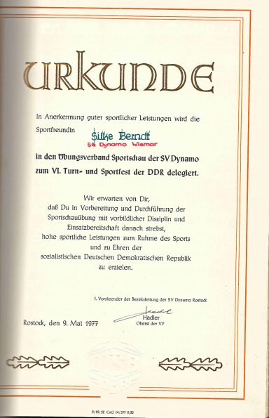 Foto Quelle: © SG Dynamo Wismar e.V.